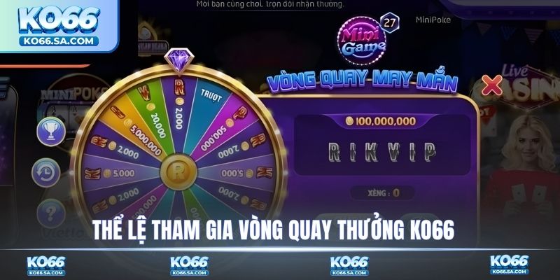 Thể lệ tham gia vòng quay KO66